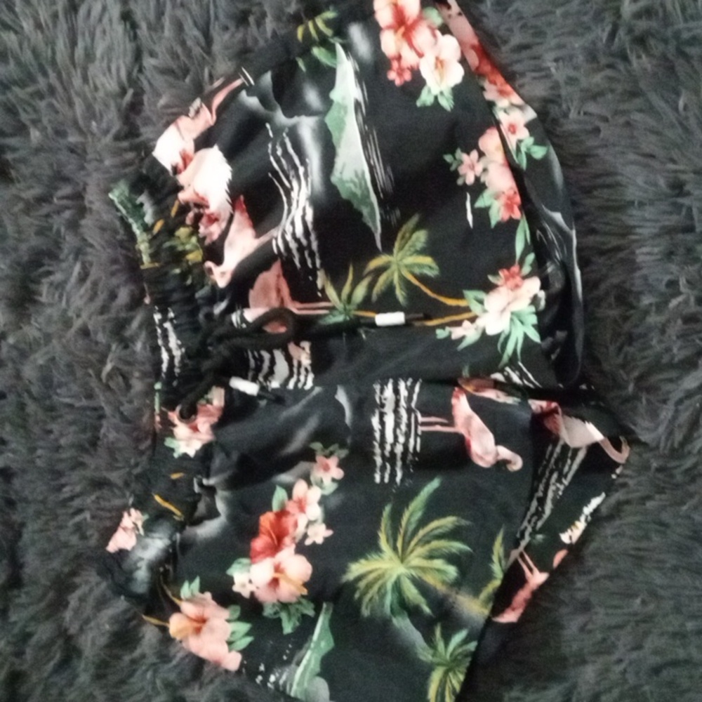Hawaiian print shorts